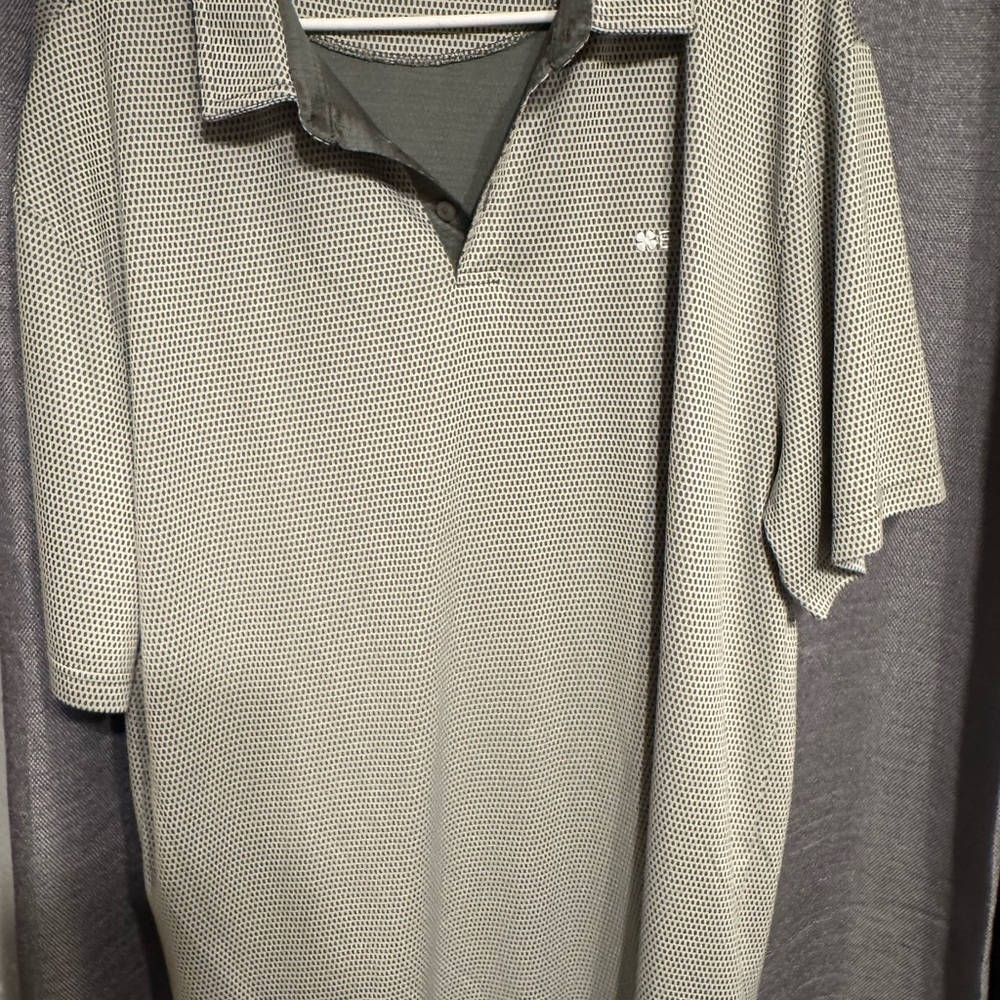 Men's Black Clover Gray Polo Shirt